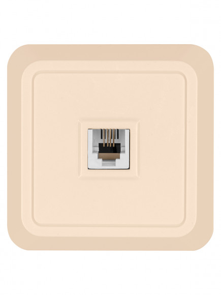 Розетка TФ (RJ-11) открытой установки IP20, сл. кость "Ладога" TDM Розетка TФ (RJ-11) открытой установки IP20, сл. кость "Ладога" TDM