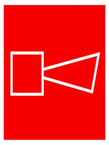 Знак пластик F11 "Звуковой оповещатель пожарной тревоги" (200x200) фотолюминесцентный ГОСТ 12.4.026-2015 EKF PROxima