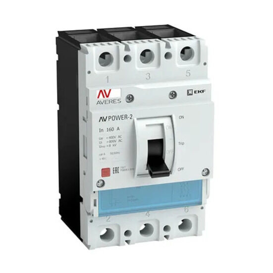 Автоматический выключатель AV POWER-2/3 225А 80kA TR EKF AVERES