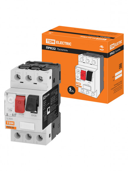 Пускатель ПРК32-32 In=32A Ir=24-32A Ue 660В TDM