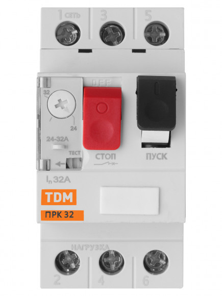 Пускатель ПРК32-32 In=32A Ir=24-32A Ue 660В TDM