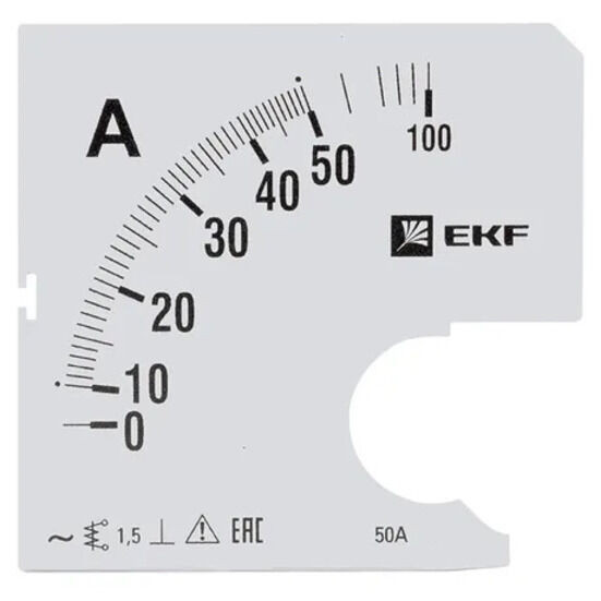 Шкала сменная для A961 50/5А-1,5 EKF PROxima Шкала сменная для A961 50/5А-1,5 EKF PROxima