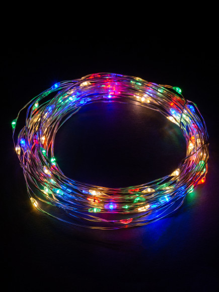 Гирлянда светодиодная "Роса 100-Д" 10 м, 100LED, многоцветн., ПДУ, USB, IP20, TDM Гирлянда светодиодная "Роса 100-Д" 10 м, 100LED, многоцветн., ПДУ, USB, IP20, TDM