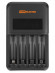 Зарядное устройство 18044 (1800 mA 4 слота АА/ААА 4 кан.), LCD-экран, 220 В, TDM