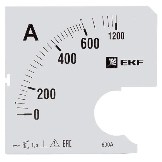 Шкала сменная для A961 600/5А-1,5 EKF PROxima Шкала сменная для A961 600/5А-1,5 EKF PROxima