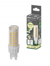 Лампа светодиодная G9-9 Вт-230 В-3000 К, SMD, 21,5x70,5 мм TDM