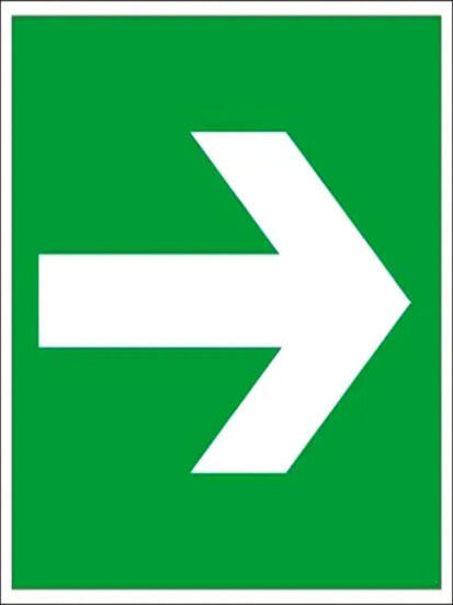 Знак наклейка E02-01 "Направляющая стрелка" (200х200) ГОСТ 12.4.026-2015 EKF PROxima Знак наклейка E02-01 "Направляющая стрелка" (200х200) ГОСТ 12.4.026-2015 EKF PROxima