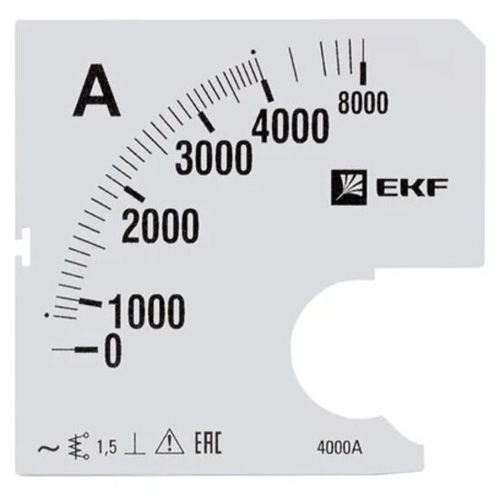 Шкала сменная для A961 4000/5А-1,5 EKF PROxima Шкала сменная для A961 4000/5А-1,5 EKF PROxima