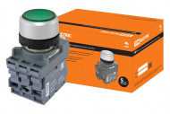 Кнопка MP1-21G(LED) в сборе d22мм/220В 1з+1р зеленая TDM Кнопка MP1-21G(LED) в сборе d22мм/220В 1з+1р зеленая TDM