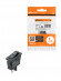 Выключатель клавишный KCD1-101B 250В AC/DC, 1P, 6А, (2с), ON-OFF, черный, Mini TDM