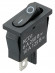 Выключатель клавишный KCD1-101B 250В AC/DC, 1P, 6А, (2с), ON-OFF, черный, Mini TDM