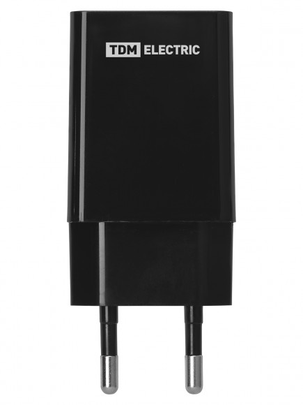 Сетевое зарядное устройство, СЗУ 6, Quick Charge 3.0, 3 А, 1 USB, черный, TDM