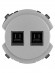 Розетка компьютерная двойная RJ45 платина, "Байкал" TDM Розетка компьютерная двойная RJ45 платина, "Байкал" TDM