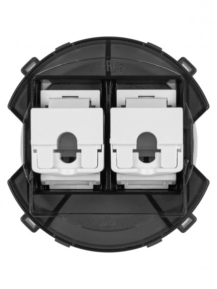 Розетка компьютерная двойная RJ45 платина, "Байкал" TDM Розетка компьютерная двойная RJ45 платина, "Байкал" TDM