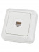 Розетка компьютерная (RJ-45) открытой установки IP20, белая "Ладога" TDM Розетка компьютерная (RJ-45) открытой установки IP20, белая "Ладога" TDM