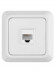 Розетка компьютерная (RJ-45) открытой установки IP20, белая "Ладога" TDM Розетка компьютерная (RJ-45) открытой установки IP20, белая "Ладога" TDM