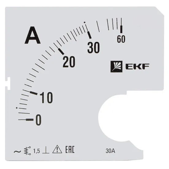 Шкала сменная для A961 30/5А-1,5 EKF PROxima Шкала сменная для A961 30/5А-1,5 EKF PROxima