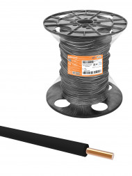 Провод ПуВнг(А)-LS 1х10,0 ГОСТна катушке (150м), черный TDM