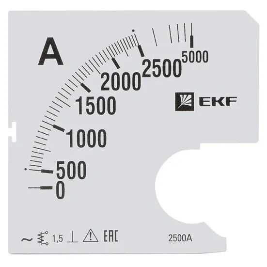 Шкала сменная для A961 2500/5А-1,5 EKF PROxima Шкала сменная для A961 2500/5А-1,5 EKF PROxima