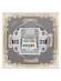 Розетка компьютерная RJ45 сл. кость "Лама" TDM