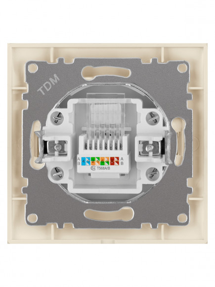 Розетка компьютерная RJ45 сл. кость "Лама" TDM