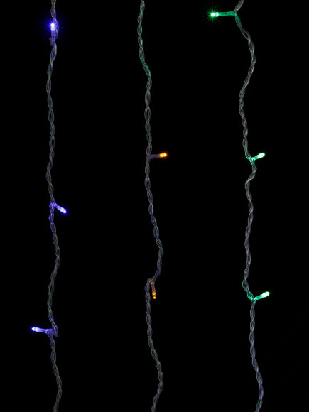 Гирлянда светодиодная "Занавес" 1,5х2,5 м, 169LED, многоцветн., 8 режимов, 250 В, IP44, TDM
