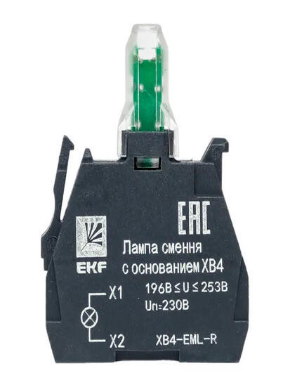 Лампа сменная c основанием XB4 красная 230В EKF PROxima Лампа сменная c основанием XB4 красная 230В EKF PROxima