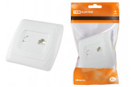 Розетка компьютерная RJ45 белая "Онега" TDM