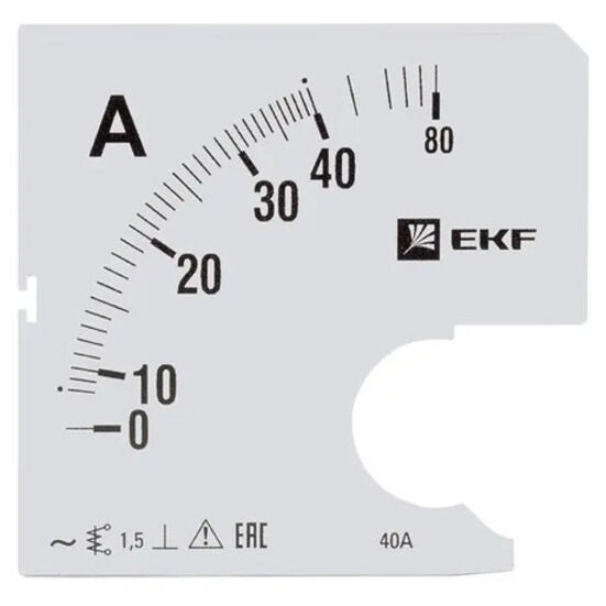 Шкала сменная для A961 40/5А-1,5 EKF PROxima Шкала сменная для A961 40/5А-1,5 EKF PROxima