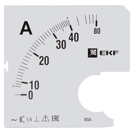 Шкала сменная для A961 40/5А-1,5 EKF PROxima Шкала сменная для A961 40/5А-1,5 EKF PROxima