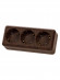 Розетка 3-х местная горизонтальная 2П+3 открытой установки IP20 16A с з/ш бук "Ладога" TDM