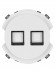 Розетка телефонная RJ11 + компьютерная RJ45 белая, "Байкал" TDM