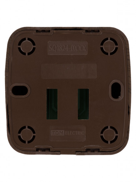 Розетка компьютерная (RJ-45) открытой установки IP20, венге "Дача" Народная Розетка компьютерная (RJ-45) открытой установки IP20, венге "Дача" Народная