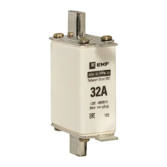 Плавкая вставка ППН-33 100/ 32А габарит 00С EKF