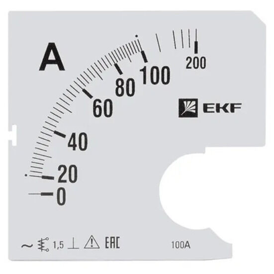 Шкала сменная для A961 100/5А-1,5 EKF PROxima Шкала сменная для A961 100/5А-1,5 EKF PROxima