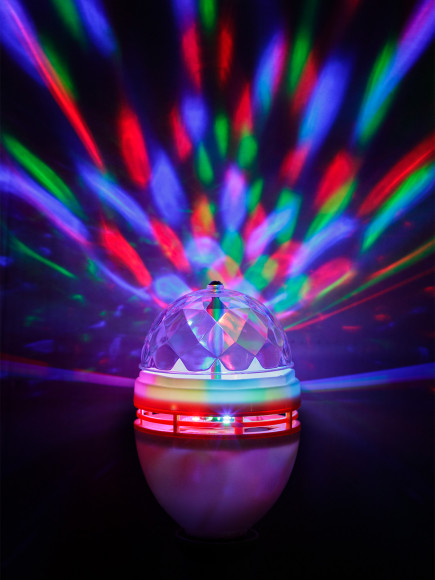 Диско-лампа ДЛ-01 с цоколем Е27, 3 Вт, RGB, 220 В, белый, TDM