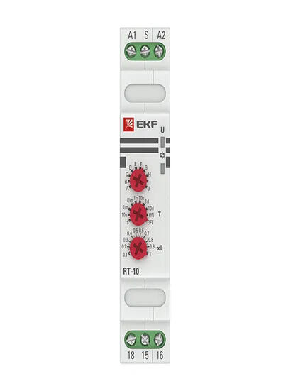Реле времени (10 устанавл. функц.) RT-10 12-240В EKF PROxima