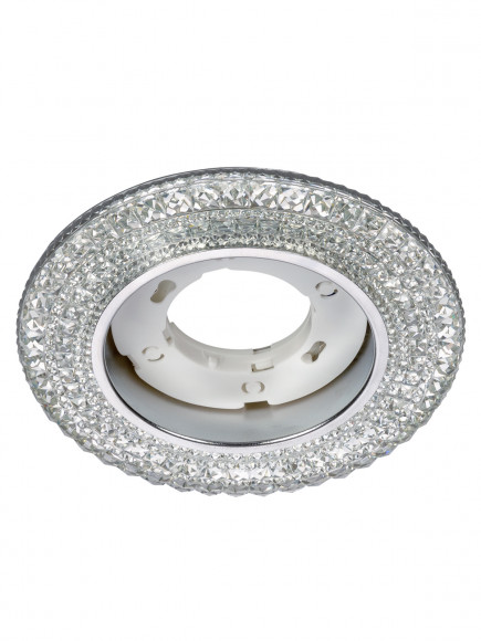 Светильник встраиваемый СВ 03-10 GX53 230В LED подсветка 5 Вт зеркальный/хром TDM