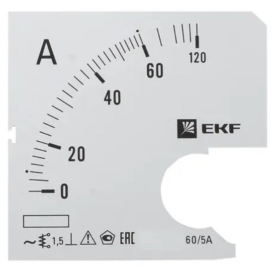 Шкала сменная для A961 60/5А-1,5 EKF PROxima Шкала сменная для A961 60/5А-1,5 EKF PROxima