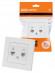 Розетка телефонная RJ11 + компьютерная RJ45 белая "Сенеж" TDM Розетка телефонная RJ11 + компьютерная RJ45 белая "Сенеж" TDM