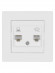 Розетка телефонная RJ11 + компьютерная RJ45 белая "Сенеж" TDM Розетка телефонная RJ11 + компьютерная RJ45 белая "Сенеж" TDM
