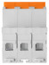 Выключатель нагрузки (мини-рубильник) ВН-32 3P 25A Home Use TDM