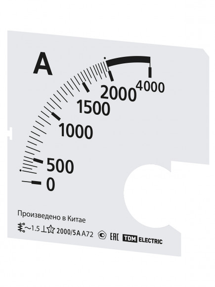 Шкала Ш72 2000/5А-1,5 (для А72 Х/5А) TDM