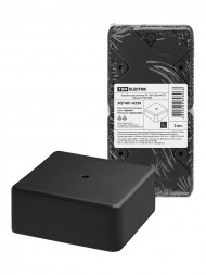 Коробка распаячная КР 100х100х44 ОП черная IP40 TDM