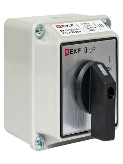 Переключатель кулачковый ПК-3-13 25А 3P "ВКЛ-ВЫКЛ" IP54 EKF PROxima