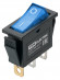 Выключатель клавишный IRS-101N 250В AC/DC, 1P, 15А, (3с), ON-OFF, черный корпус, синяя клавиша с LED подсветкой TDM
