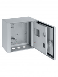 Корпус металлический ЩУ-1ф/1-1 (2 двери) (310х300х150) IP54 Народный эконом