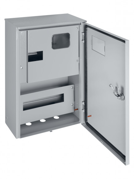 Корпус металлический ЩУ-3ф/1-0-12 IP66 (ЩУРН-3/12 IP66) с опломбировкой счётчика (542х347х180) TDM
