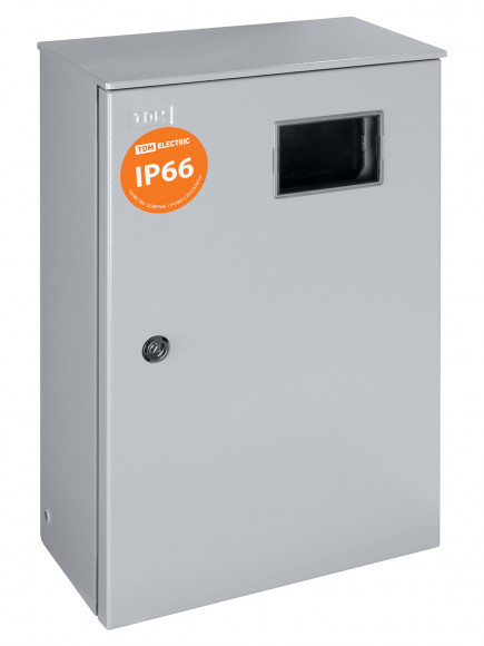 Корпус металлический ЩУ-3ф/1-0-12 IP66 (ЩУРН-3/12 IP66) с опломбировкой счётчика (542х347х180) TDM
