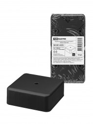 Коробка распаячная КР 75х75х28 ОП черная IP40 TDM